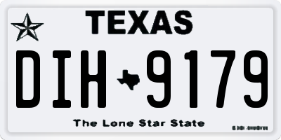TX license plate DIH9179