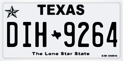 TX license plate DIH9264