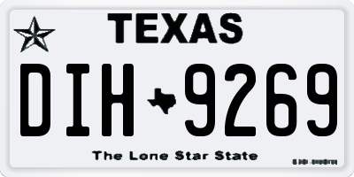 TX license plate DIH9269