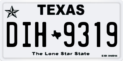 TX license plate DIH9319