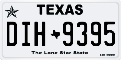 TX license plate DIH9395