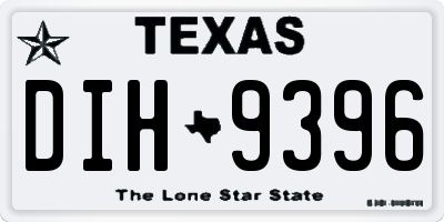 TX license plate DIH9396