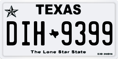TX license plate DIH9399