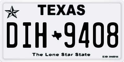 TX license plate DIH9408