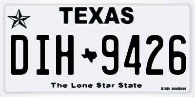 TX license plate DIH9426