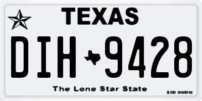 TX license plate DIH9428