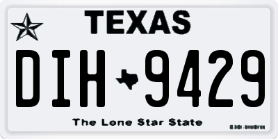 TX license plate DIH9429