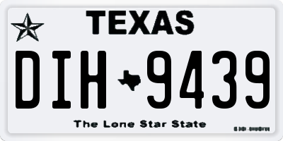 TX license plate DIH9439