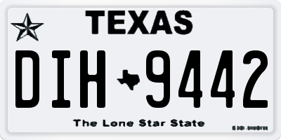 TX license plate DIH9442