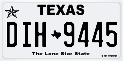 TX license plate DIH9445