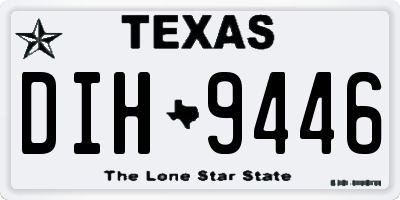 TX license plate DIH9446