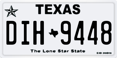 TX license plate DIH9448