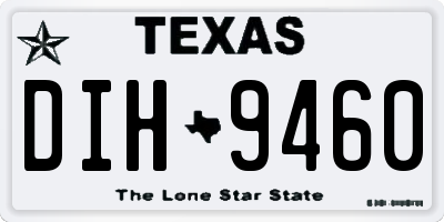 TX license plate DIH9460