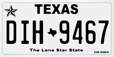 TX license plate DIH9467