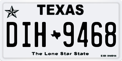 TX license plate DIH9468