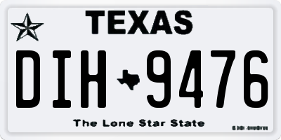 TX license plate DIH9476