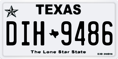 TX license plate DIH9486
