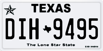 TX license plate DIH9495