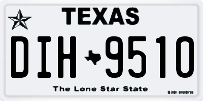 TX license plate DIH9510