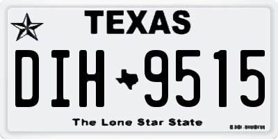 TX license plate DIH9515