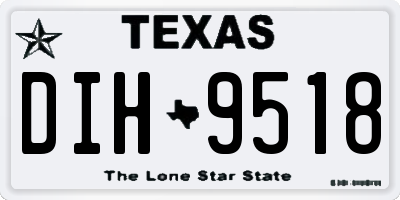 TX license plate DIH9518