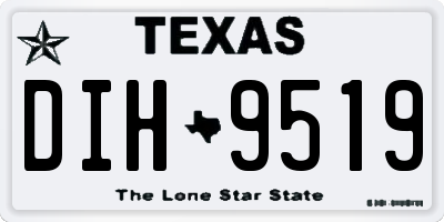 TX license plate DIH9519