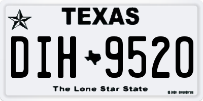 TX license plate DIH9520