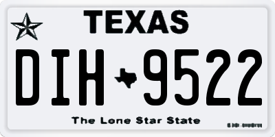 TX license plate DIH9522