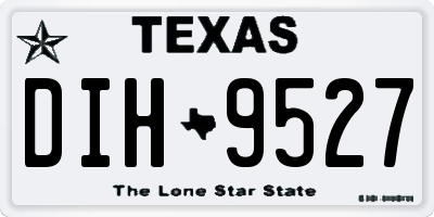TX license plate DIH9527