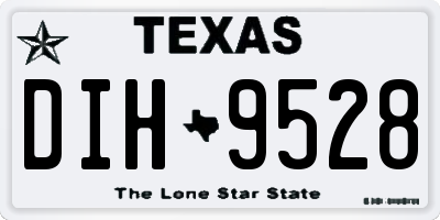 TX license plate DIH9528