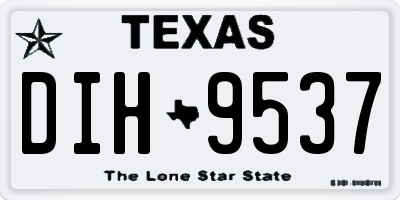 TX license plate DIH9537