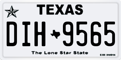 TX license plate DIH9565