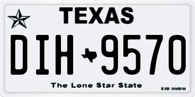 TX license plate DIH9570