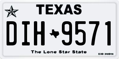 TX license plate DIH9571