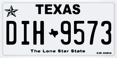 TX license plate DIH9573
