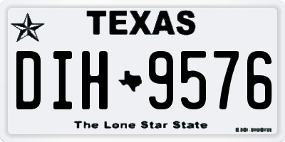 TX license plate DIH9576