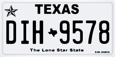 TX license plate DIH9578