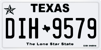 TX license plate DIH9579