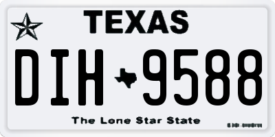 TX license plate DIH9588