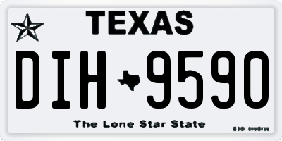 TX license plate DIH9590
