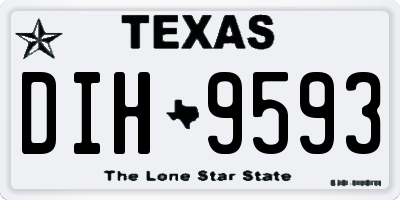 TX license plate DIH9593