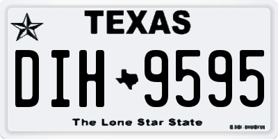 TX license plate DIH9595