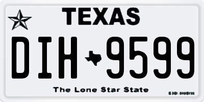 TX license plate DIH9599