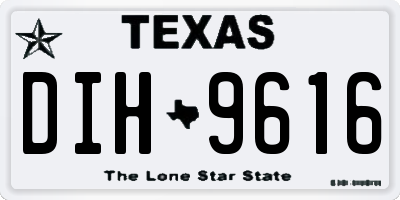 TX license plate DIH9616