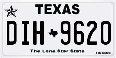 TX license plate DIH9620