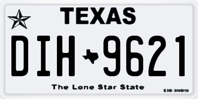 TX license plate DIH9621