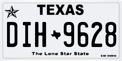 TX license plate DIH9628