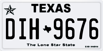 TX license plate DIH9676