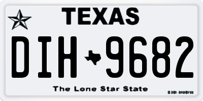 TX license plate DIH9682