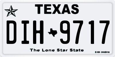 TX license plate DIH9717
